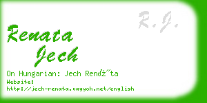 renata jech business card